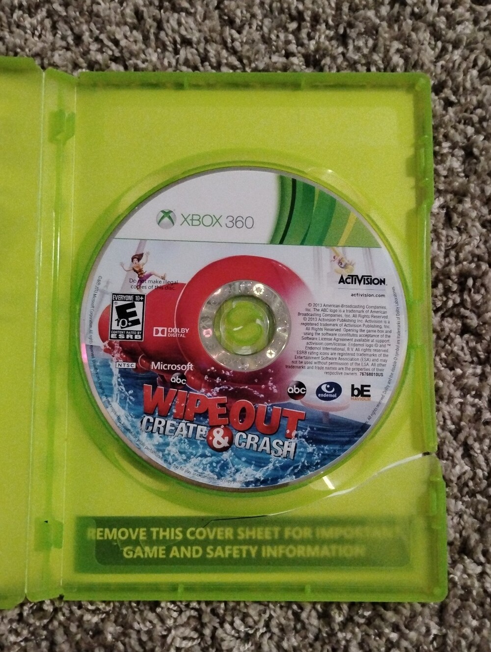 Wipeout: Create & Crash (Xbox 360) - Game & Case - Picture 2 of 3